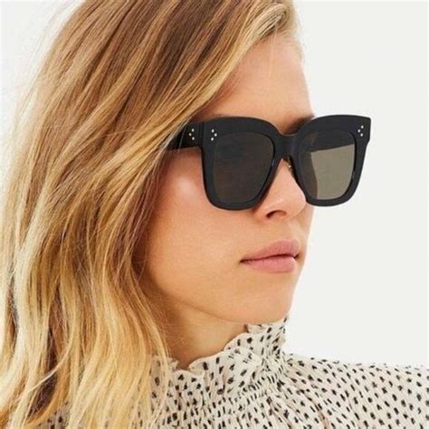 celine tilda 41076 s black 807bn 51mm|Celine CL41076/S 807 51 Sunglasses .